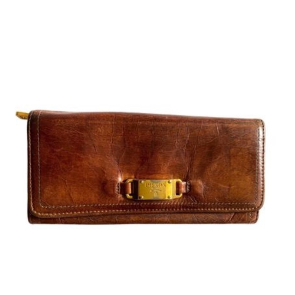 Prada Brown Leather Wallet